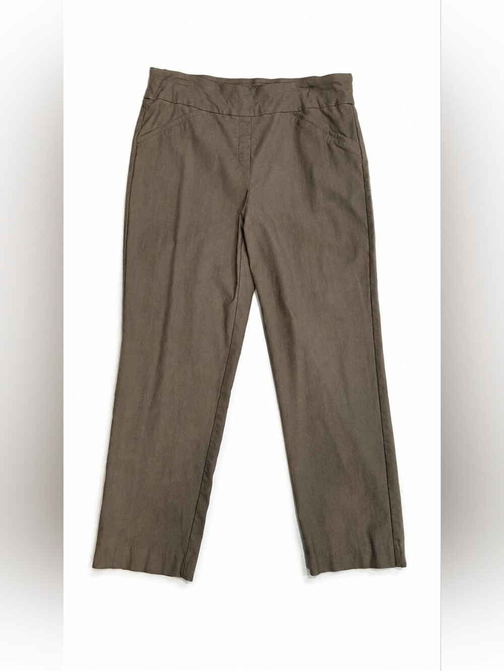 Alfred Dunner Khaki Straight Leg Pants